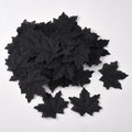 Hojas de arce artificiales de 4" x 4" 500 piezas para bodas y eventos - Negro