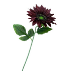 Girasoles artificiales de 20" x 3" 50 piezas para bodas y eventos - Burdeos