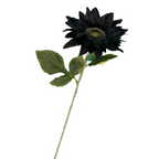 Girasoles artificiales de 20" x 3" 50 piezas para bodas y eventos - Negro