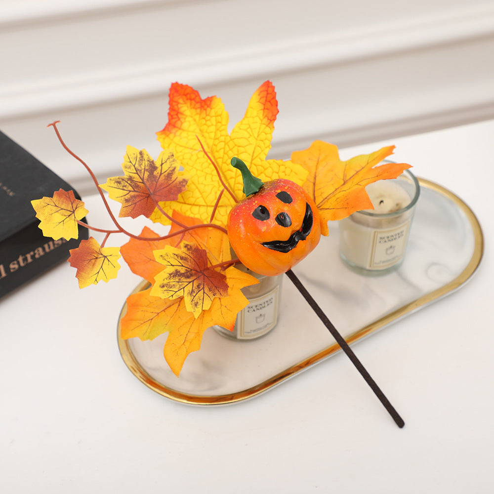 Calabazas artificiales de 9" x 7" para decoración del hogar - 4
