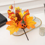 Calabazas artificiales de 9" x 7" para decoración del hogar - 19