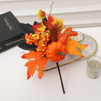 Calabazas artificiales de 9" x 7" para decoración del hogar - 18