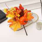 Calabazas artificiales de 9" x 7" para decoración del hogar - 16
