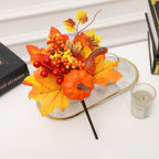 Calabazas artificiales de 9" x 7" para decoración del hogar - 13