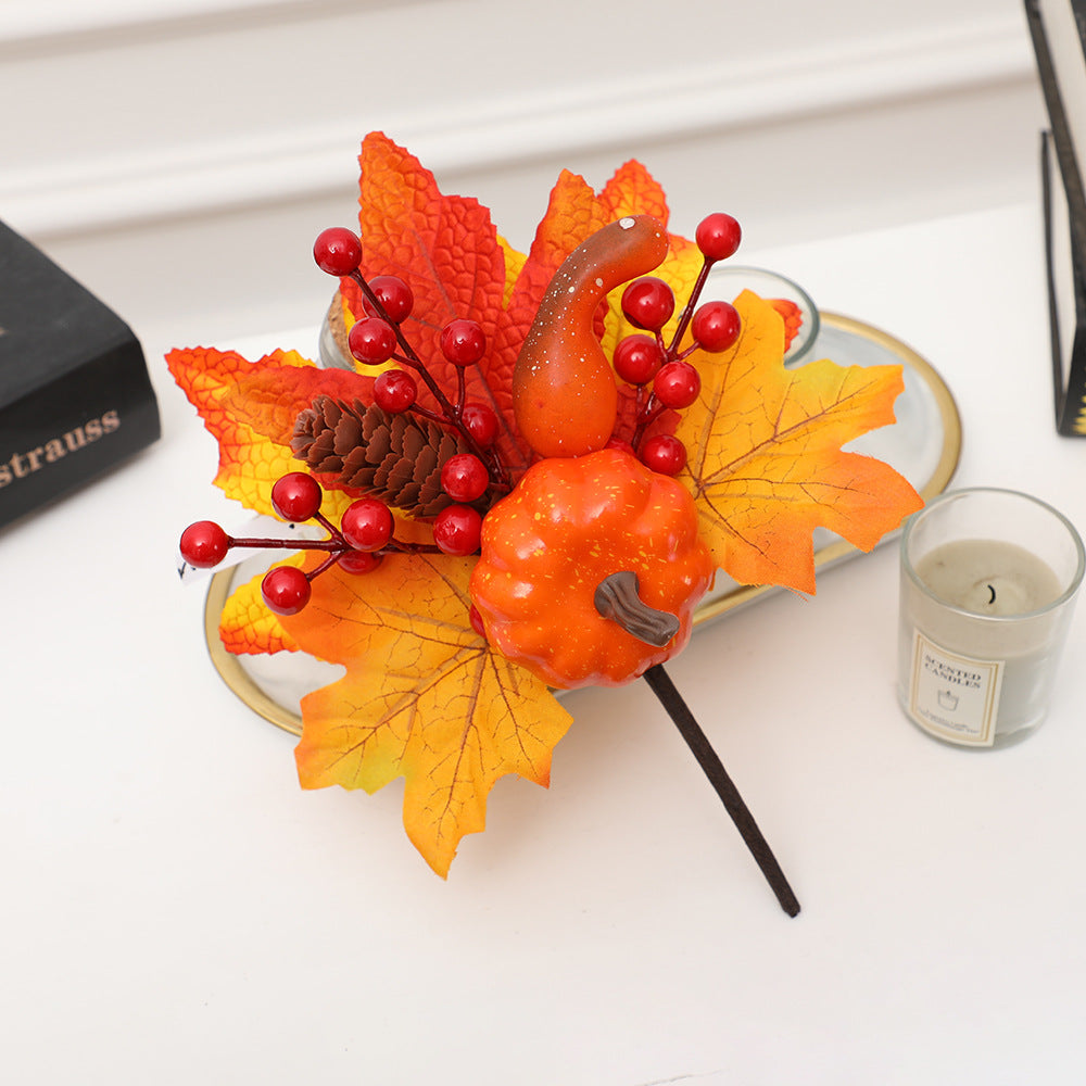 Calabazas artificiales de 9" x 7" para decoración del hogar - 10