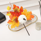 Calabazas artificiales de 9" x 7" para decoración del hogar - 9