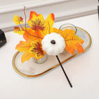 Calabazas artificiales de 9" x 7" para decoración del hogar - 8