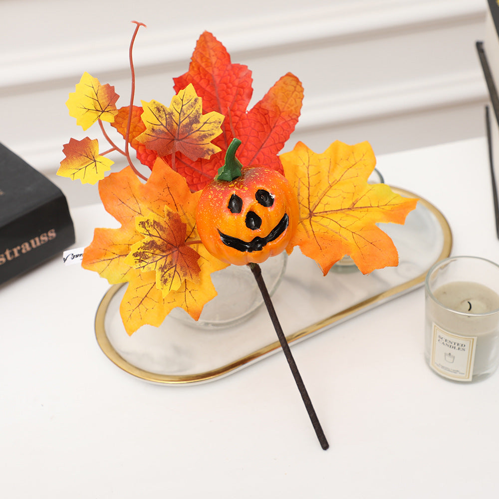 Calabazas artificiales de 9" x 7" para decoración del hogar - 5