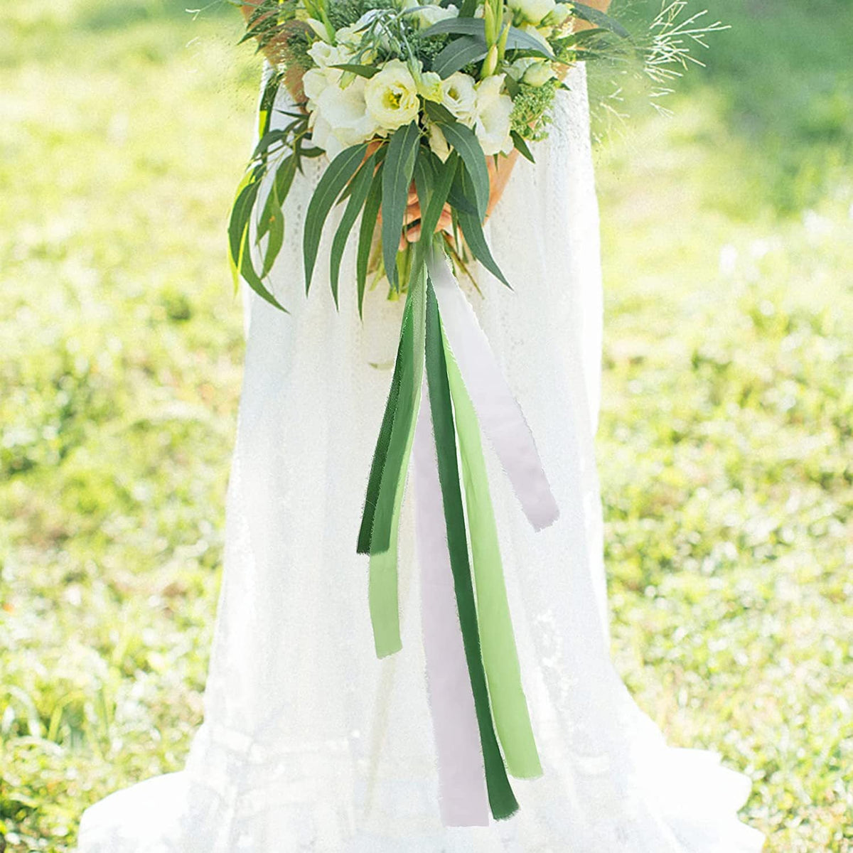 Rosas artificiales para bodas y eventos - Blanco