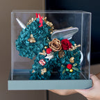 Rosas artificiales para decoración del hogar, eventos y escaparates - Azul