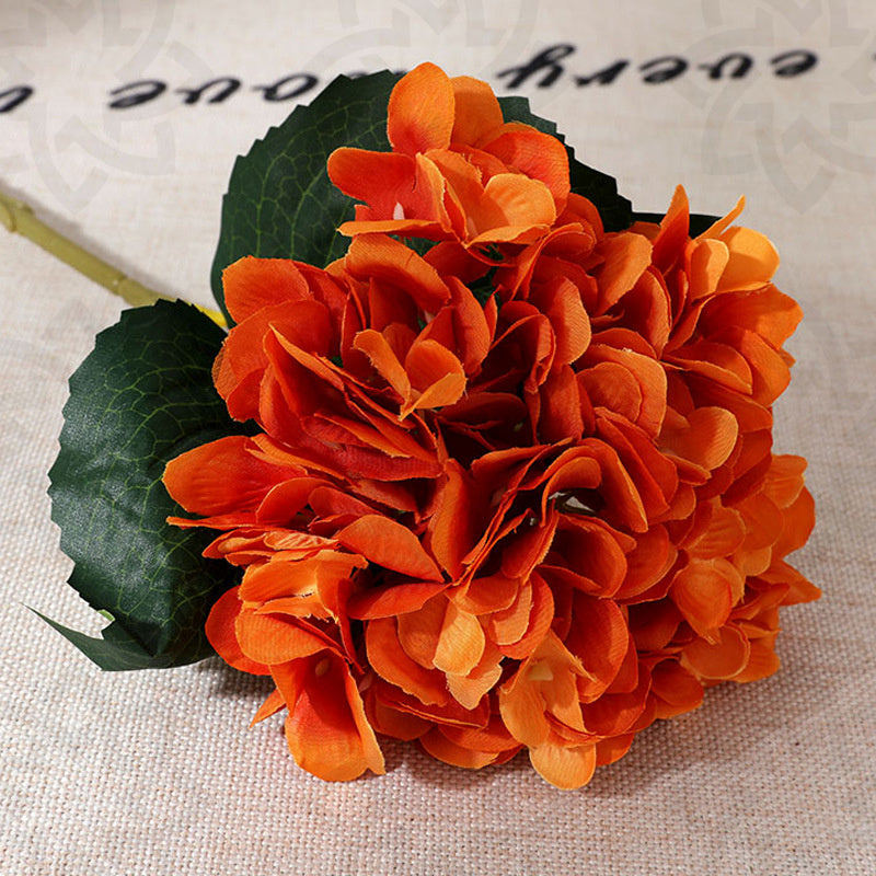 Hortensias artificiales de 18.5" para bodas y eventos - Amarillo