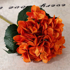 Hortensias artificiales de 18.5" para bodas y eventos - Amarillo