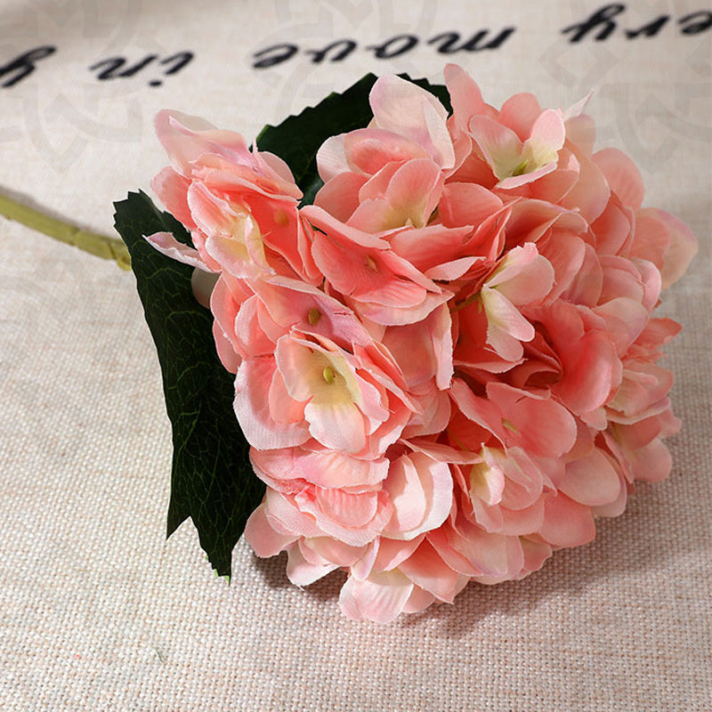 Hortensias artificiales de 18.5" para bodas y eventos - Rosa/rojo