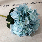 Hortensias artificiales de 18.5" para bodas y eventos - Dusty rojo/verde