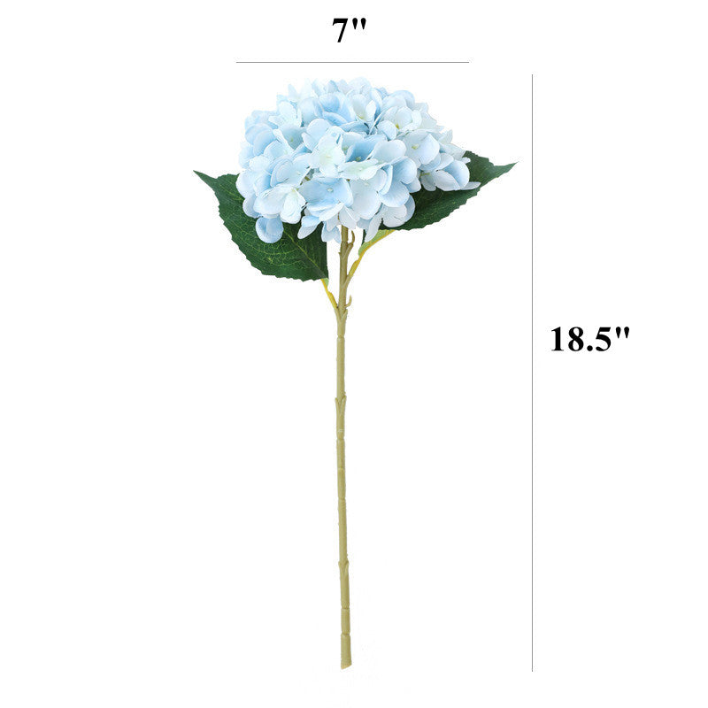 Hortensias artificiales de 18.5" para bodas y eventos - Verde