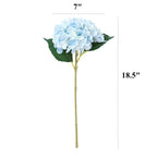 Hortensias artificiales de 18.5" para bodas y eventos - Verde