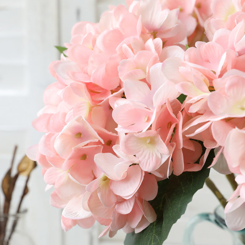 Hortensias artificiales de 18.5" para bodas y eventos - Rosa
