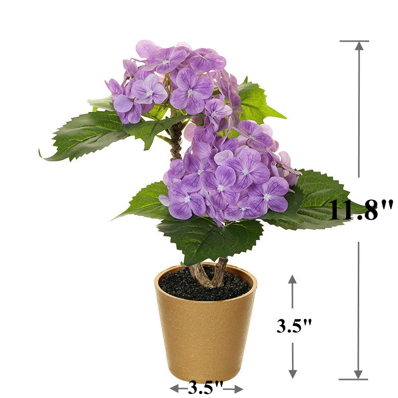 Hortensias artificiales de 11" para decoración del hogar, eventos y escaparates