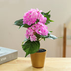 Hortensias artificiales de 11" para decoración del hogar, eventos y escaparates - Rosa