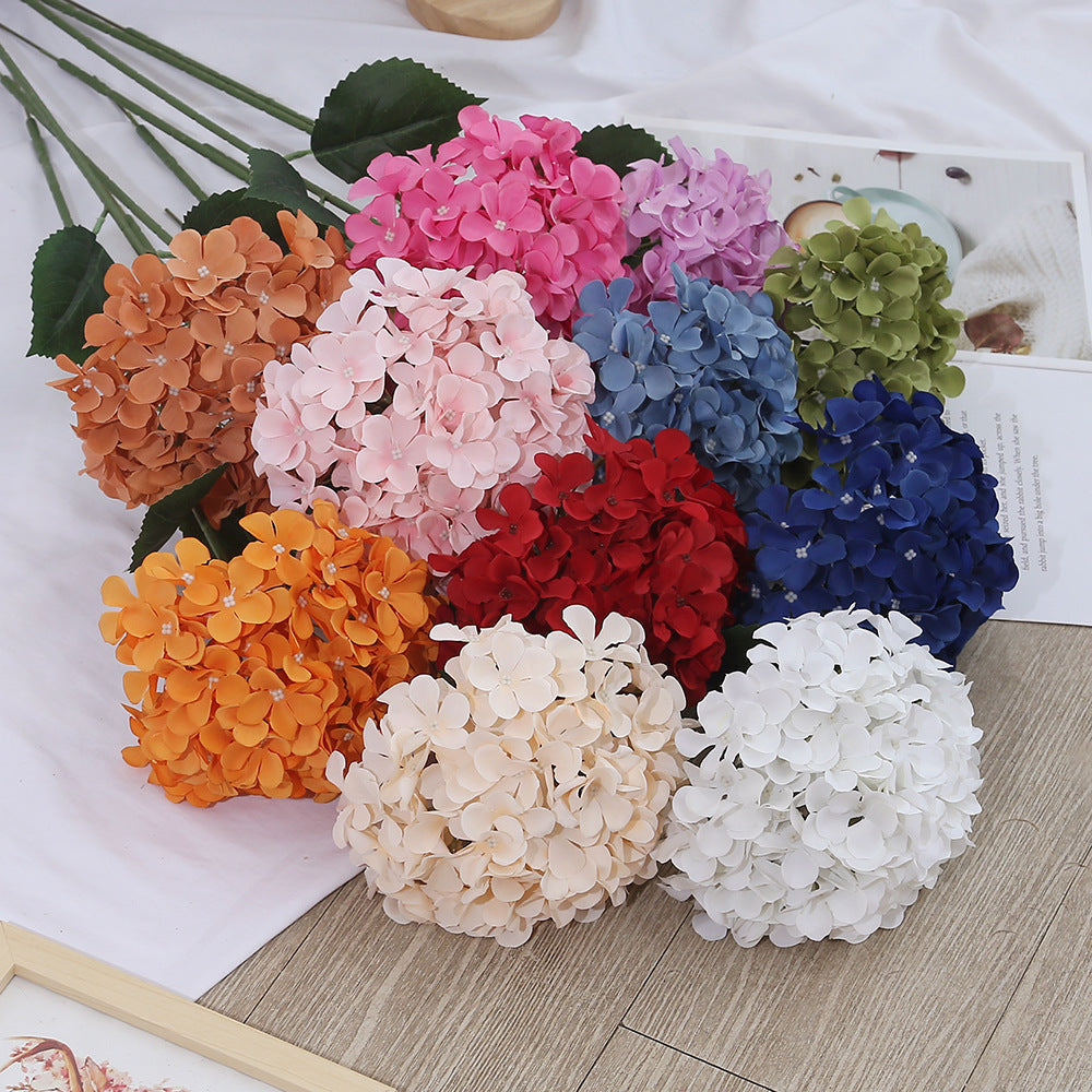 Hortensias artificiales de 24" 5 piezas para bodas y eventos - Blanco