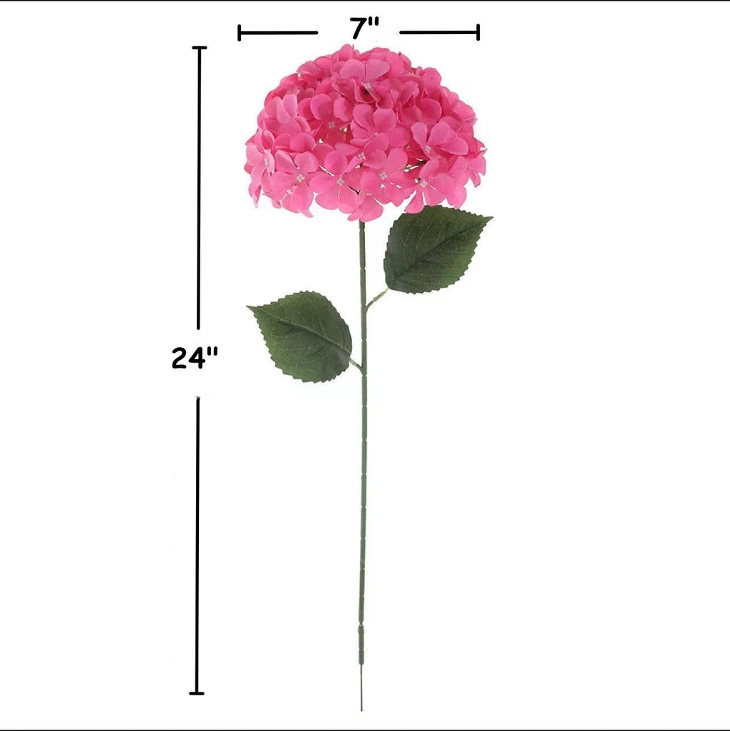 Hortensias artificiales de 24" 5 piezas para bodas y eventos - Galactic cobalt