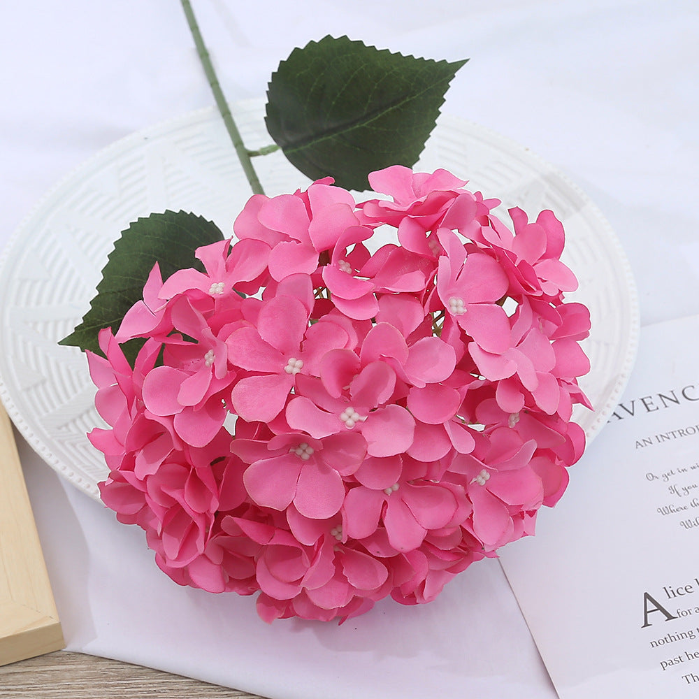 Hortensias artificiales de 24" 5 piezas para bodas y eventos - Rojo