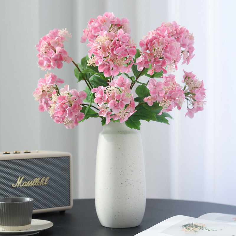 Hortensias artificiales con tacto real de 18.8" 2 piezas para bodas y eventos - Verde