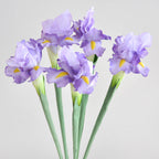 Lavanda artificial de 27" x 4" 5 piezas para bodas y eventos - Blanco/amarillo