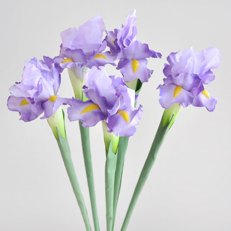 Lavanda artificial de 27" x 4" 5 piezas para bodas y eventos - Blanco/amarillo