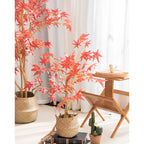 Hojas de arce artificiales para decoración de otoño
