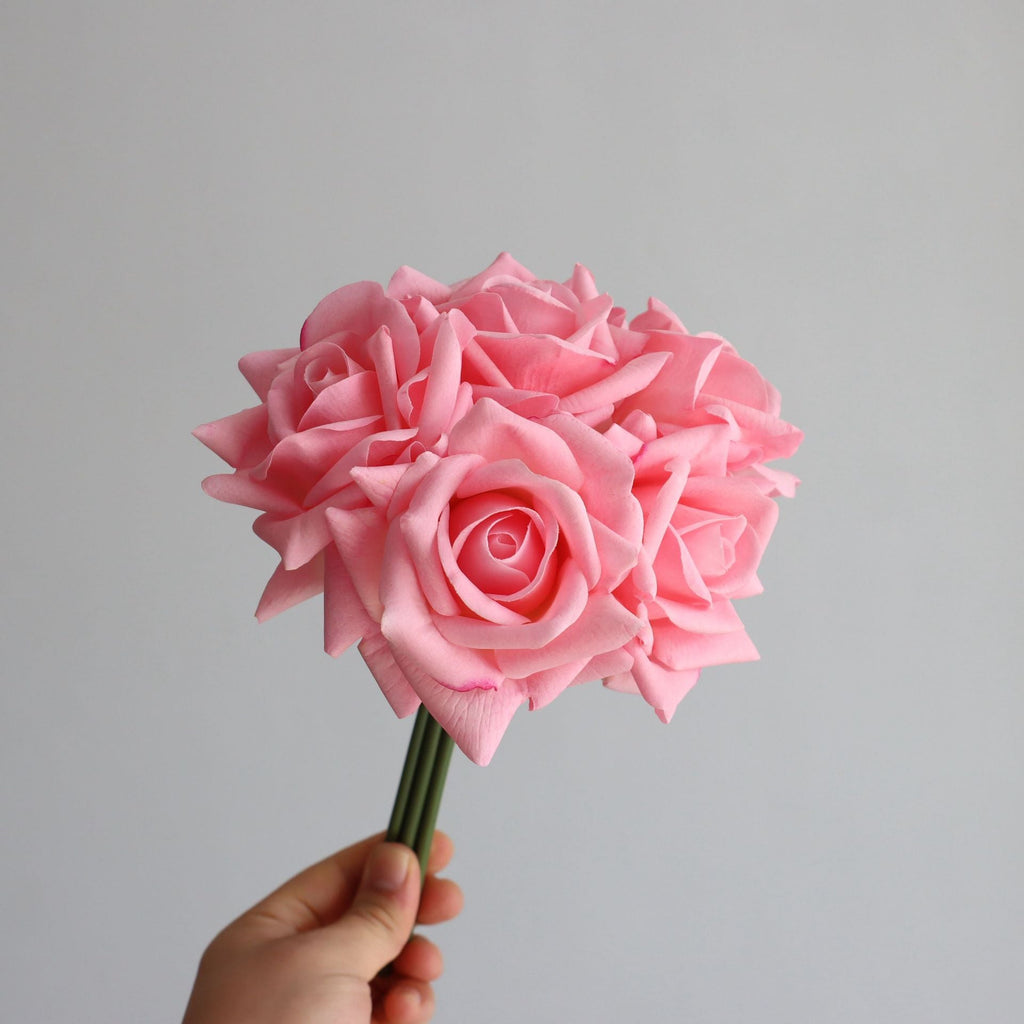 Rosas artificiales con tacto real de 10" para bodas y eventos