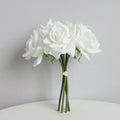 Rosas artificiales con tacto real de 10" para bodas y eventos - Rosa claro