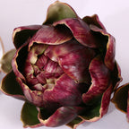 Flores artificiales con tacto real de 5" x 4" para decoración de interiores