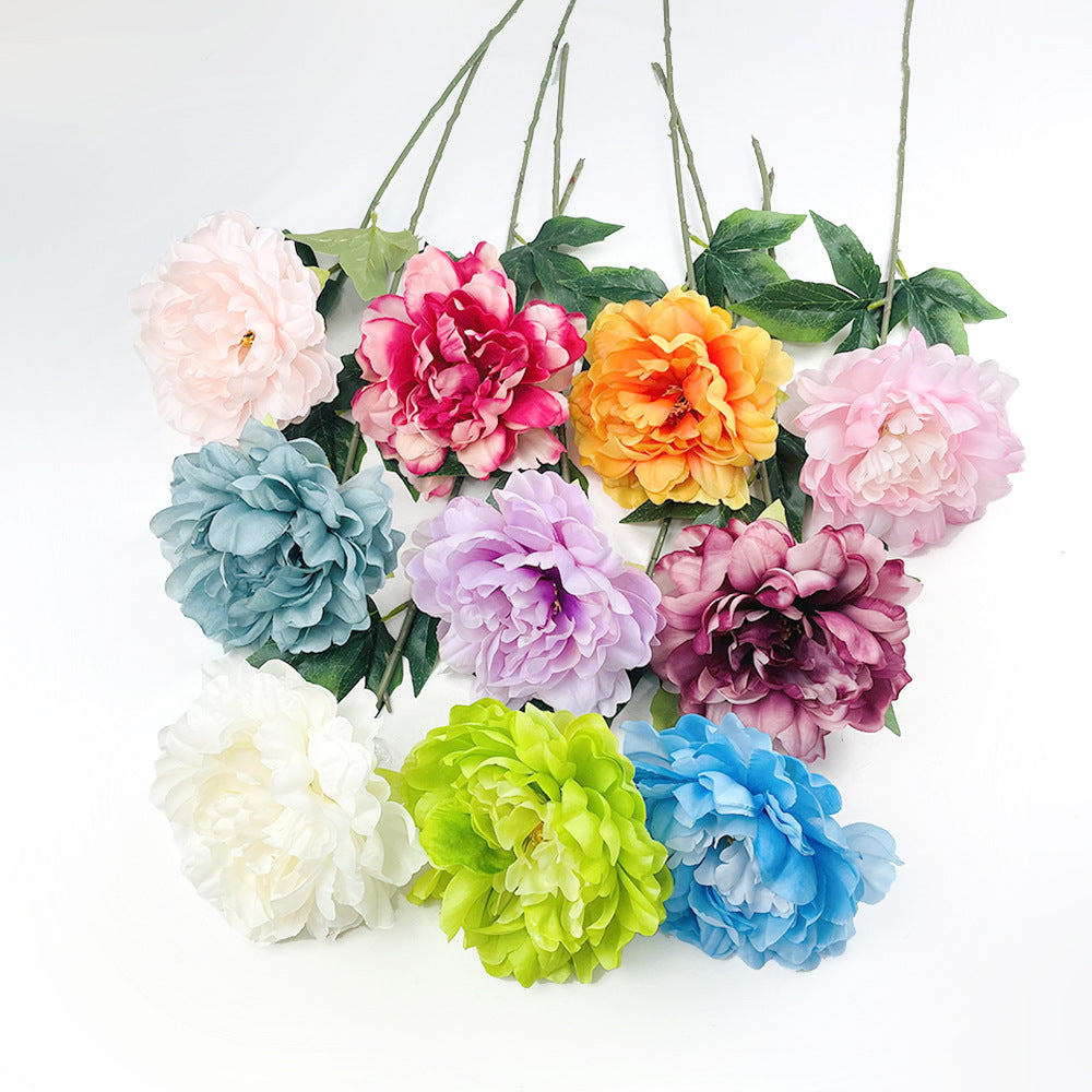 Peonías artificiales de 23.6" para bodas y eventos - Degradado rosa intenso