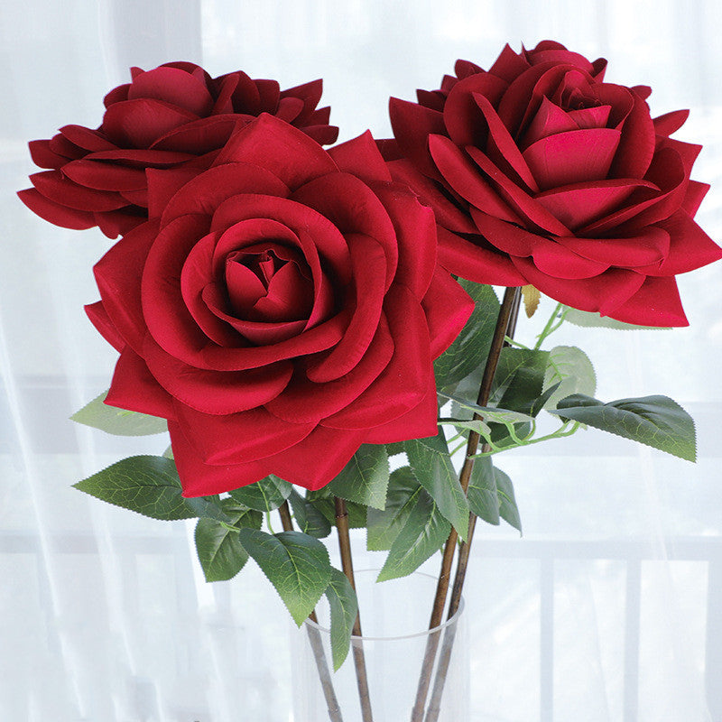 Rosas artificiales de 43" para bodas y eventos - Rojo