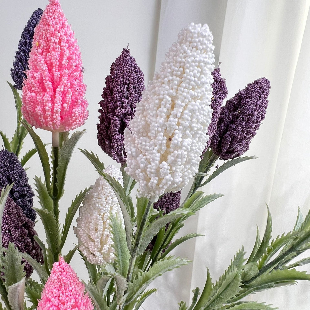 Tallos artificiales de 29" x 12" 5 piezas para bodas y eventos - Morado