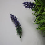 Lavanda artificial con resistencia a los rayos UV para jardín, balcón y terraza