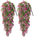 Lavanda artificial de 21" x 8" 2 piezas para decoración de interiores