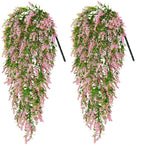 Lavanda artificial de 21" x 8" 2 piezas para decoración de interiores