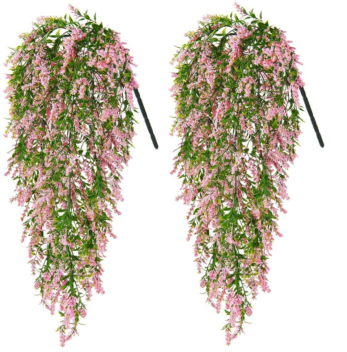 Lavanda artificial de 21" x 8" 2 piezas para decoración de interiores