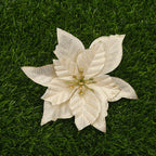 Flores de Pascua artificiales de 5" x 5" 10 piezas para bodas y eventos - Rosa claro