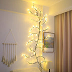 Ramas artificiales con resistencia a los rayos UV de 96" x 5" para jardín, balcón y terraza - Uk standard