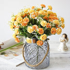 Rosas artificiales de 11" para bodas y eventos - Champán