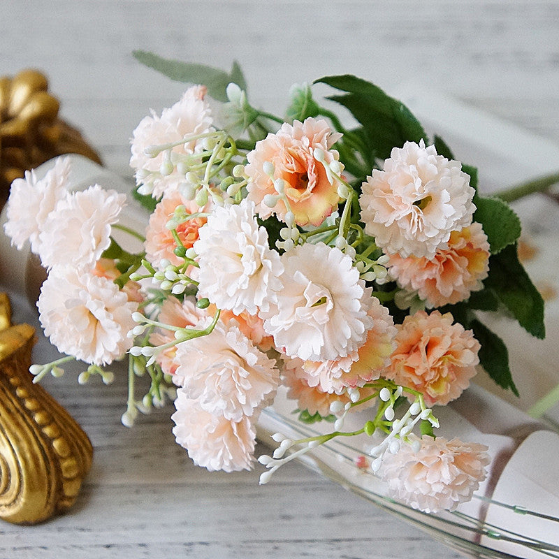 Rosas artificiales de 11" para bodas y eventos - Azul empolvado