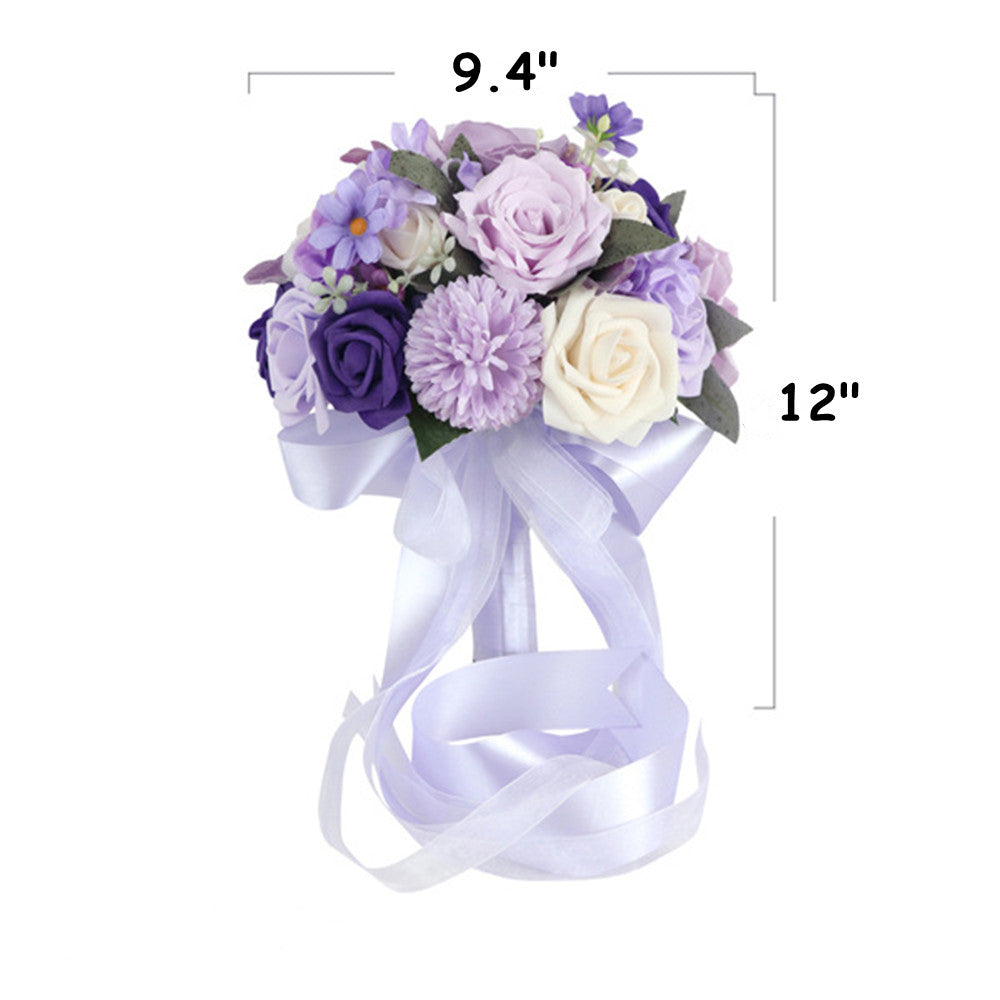 Rosas artificiales de 9" para bodas y eventos