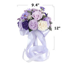 Rosas artificiales de 9" para bodas y eventos
