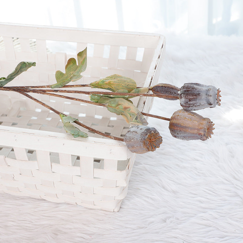 Amapolas artificiales de 22" para bodas y eventos - Coffee Round