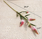 Tallos artificiales de 29.5" para bodas y eventos - Rosa