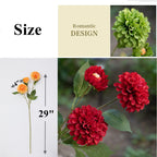 Crisantemos artificiales de 29" para bodas y eventos - Naranja