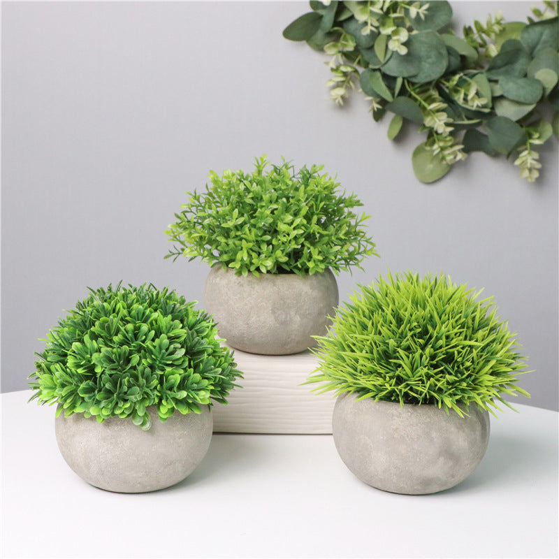 Boj artificial con resistencia a los rayos UV de 5" x 5" 6 piezas para jardín, balcón y terraza - Amarillo/verde 1pc